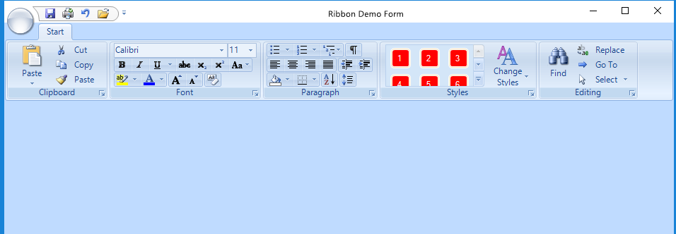 سورس کد پروژه ی Ribbon (استایل شبیه office) با زبان #C